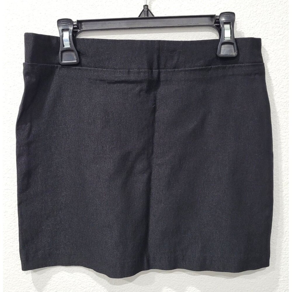 Womens Top 10 Black Mini Skirt with Back Zipper Closure Size S